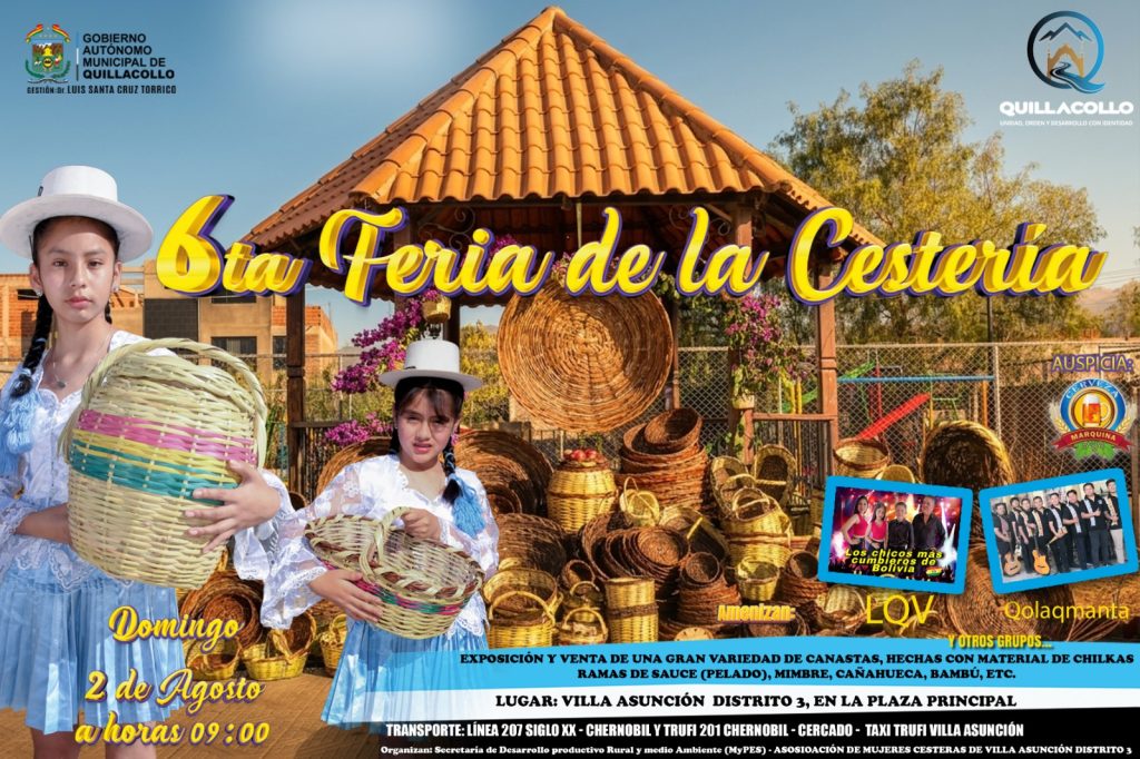 Feria de la Cesteria en Quillacollo imagen donde salimos cochabamba